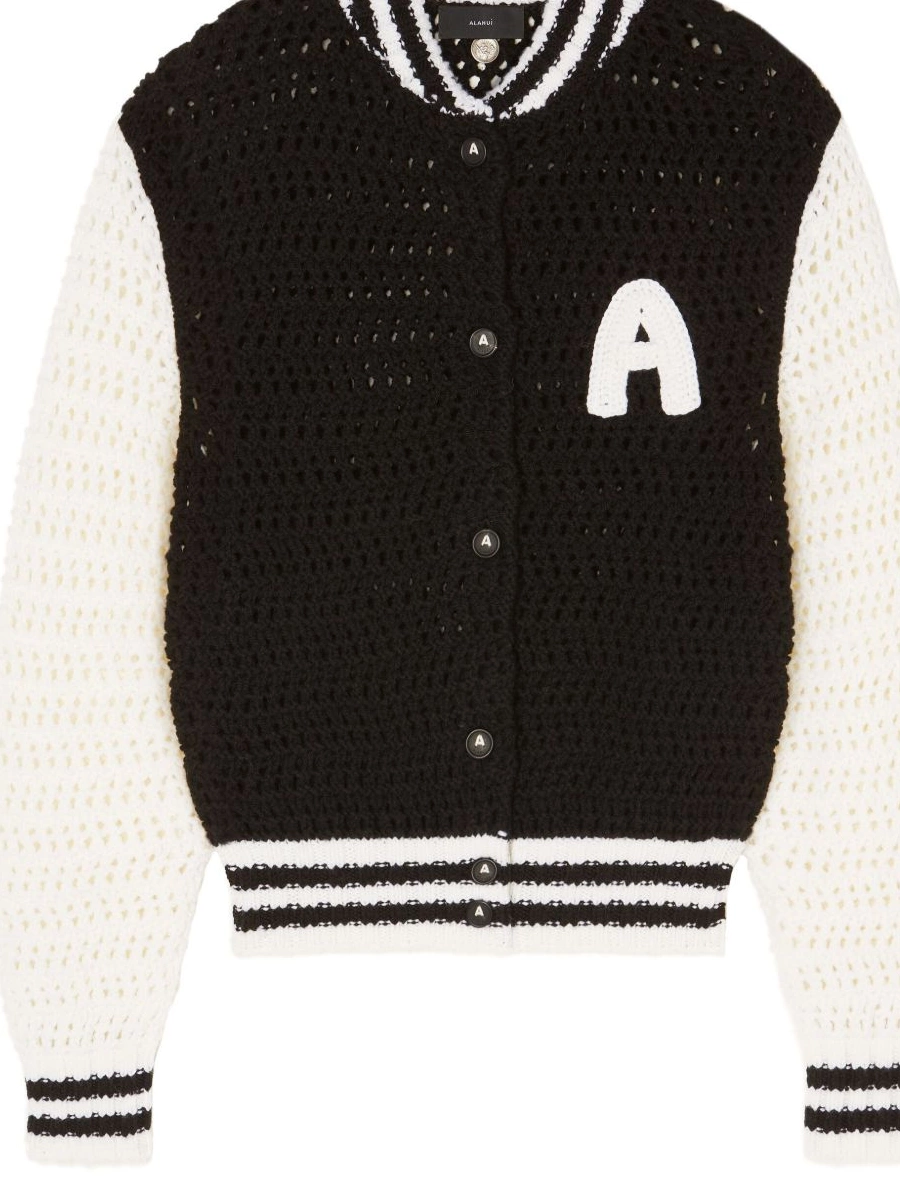 Women jacket crochet-knit bomber Alanui 0822
